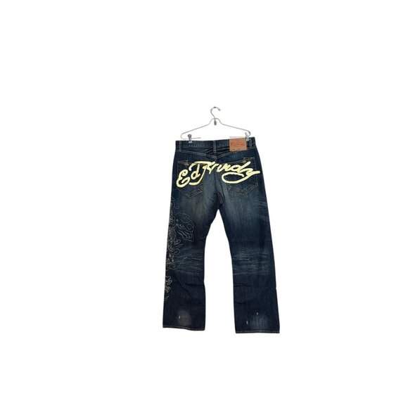 Ed Hardy by Christian Audigier Men's Dragon Embroidered Jean Blue Size 36 x 32 N - Picture 13 of 13